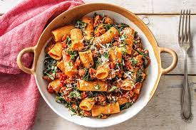 Sausage Pasta With Spinach Recipe Hellofresh Hello Fresh Recipes Recipes Sausage Pasta