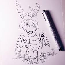 Work In Progress For Tomorrow S Fan Art Friday Video Spyro Spyroreignitedtrilogy Drawing Fan Art Drawing Fan Art Sketch Book