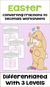 This lovely easter maths activities booklet is a fun set of maths. Easter Math Makes Learning Fun For Kids With These 3 Themed Easter Worksheets These Differenti Easter Math Fractions To Decimals Worksheet Decimals Worksheets