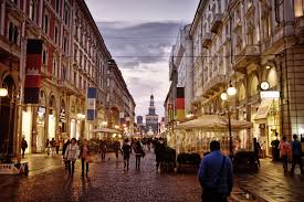 Ac milan gattuso soccer wallpaper. Street In Milan Italy Royalty Free Stock Photo And Image