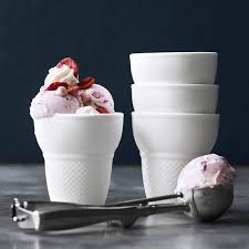 Fortessa Ice Cream Cone Bowls - Set of 4 with Scoop | Williams Sonoma