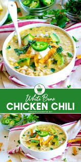 This 30 Minute White Chicken Chili Recipe Is So Easy To Make And It Will Quickly Become A Family White Chili Chicken Recipe Chicken Chili Recipe Chili Recipes