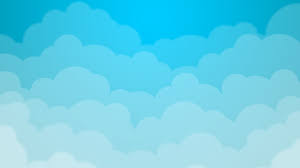 Blue sky with clouds and bright sun and flying airplane vector illustration. Blue Cloud Wallpapers Top Free Blue Cloud Backgrounds Wallpaperaccess