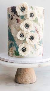 Beautiful Cake Designs That Will Make Your Celebration To The Next Level :  Anemones