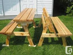 2x4 Bench Into Picnic Table Bench That Converts To Picnic Table Picnic Table Plans Picnic Table Bench Picnic Table