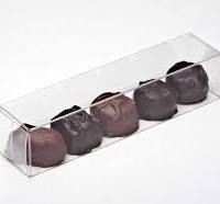Plastic Gift Boxes for Chocolates 3.5x3.7x15.9cm Food Safe (25 pieces)  [FPB228]