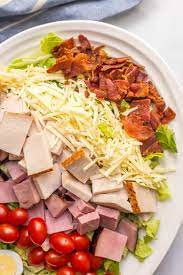 Thanksgiving Leftovers Chef Salad Recipe Healthy Dinner Recipes Chef Salad Bacon Salad