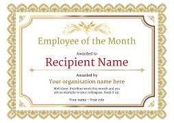 Things and skills that you learn, earn and grow with are he/she has been a great employee during the work tenure and has completed some of the key projects the work experience he/she holds can be seen in the years of work he/she has given to us. Employee Of The Month Certificate Templates