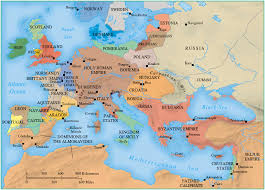 Medieval European Geography Medieval Europe Map Geography History Education