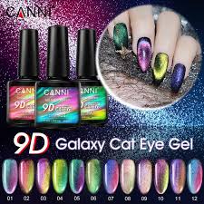 Create the trendy cat eye gel polish look with magnet & color changing. Canni 9d Cat Eye Nail Gel Polish Galaxy Magnetic Uv Led Soak Off