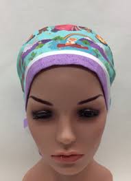 Ponytail Style Surgical Scrub Cap, Chemo Cap, Nurse Hat, Scrub Hat