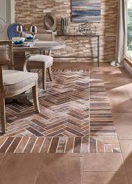 Inspired By Classic Brick Floors And Walkways An Accent Wall In An Urban Loft And Vintage Brick Pavers New Ca Porcelain Flooring Tile Trends Brick Look Tile