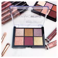 | skip to page navigation. Nyx Cosmetics Cosmic Metals Palette Swatches And Review