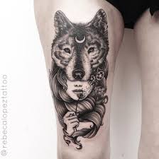 Wolf Spirit Women Who Run With The Wolves Are Empowering Just Like This Tattoo Sleeve Tattoos For Women Wolf Tattoos For Women Tattoos