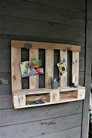 Palettenregal Kuchenregal Im Landhaus Stil Vintage Holzregal Upcycling Wandregal Hangeregal Fur Garten Und Balkon Gartenregal Handmade Decor Home Decor Pallet Table