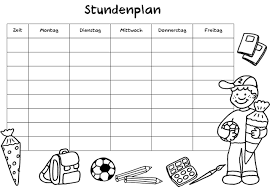 Du musst nur noch deine schulfächer selber eintragen und schon ist dein stundenplan fertig! Ausmalbild Stundenplane Zum Ausmalen Der Erste Schultag Kostenlos Ausdrucken