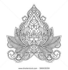 Black And White Henna Vector Black And White Henna Illustration Henna Drawings White Henna Henna