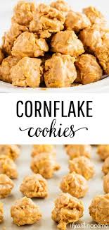 No Bake Cornflake Cookies Made With 4 Simple Ingredients In Just 30 Minutes Crunchy Chewy And Baking Recipes Cookies Cornflake Cookies Easy No Bake Cookies