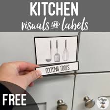 kitchen visuals & labels freebie by