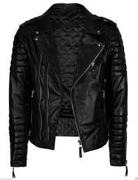 Mens Diamond Quilted Kay Michael Soft Leather Black Slim Fit Biker Jacket Fitted Biker Jacket Leather Jacket Biker Jacket