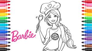 Gta5 cares free to print colering pages. Coloring Barbie Bakery Chef Barbie Coloring Pages Youtube