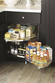 Do you suppose curved corner kitchen cabinets seems to be nice? Base Corner Cabinet With Curved Pullout Decora