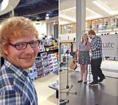 Ed Sheeran was casually strolling through a Canadian shopping mall when he  heard someone singing his song. A 13-year-old named Sydney was midway  through Ed's hit song "Thinking Out Loud" unaware that