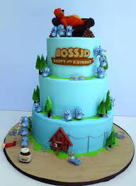Commissioned work, all rights reserved. 19 Grizzly Bear And The Lemmings Ideas Lemming Grizzly Cake Decorating