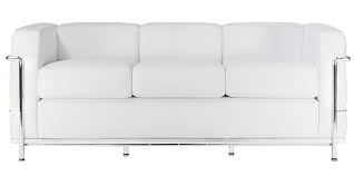 This famous piece belongs to the collections presented by the le corbusier group in 1928 known as cushion baskets, and represented a modernist response to the traditional club chair. Lc2 Three Seater Sofa Reproduction By Le Corbusier