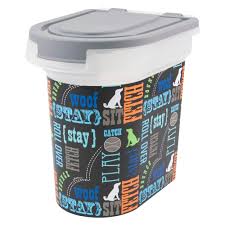 Paw Prints Word Play Design Pet Food Storage Bin S Pet Food Storage Food Animals Airtight Food Storage Containers