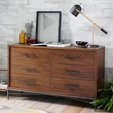 City Storage 6 Drawer Dresser Walnut Contemporary Bedroom Furniture Bedroom Night Stands Modern Bedroom Furniture