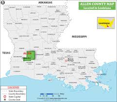 1 the parish seat is ville platte. Allen Parish Map Louisiana