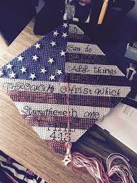 Diy American Flag Graduation Cap Materials From Michaels High School Graduation Cap Decoration College Graduation Cap Decoration Graduation Cap Decoration