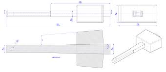 Wooden Mallet Plan Woodworking Mallet Woodworking Woodworking Square