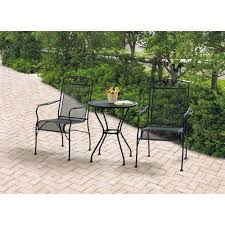 Wrought Iron 3 Piece Chairs Table Patio Furniture Bistro Set Black Seats 2 Continue Re Outdoor Patio Furniture Sets Iron Patio Furniture Outdoor Patio Set