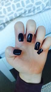 Square Black Acrylic Nails With Glitter Black Square Acrylic Nails Square Acrylic Nails Dark Acrylic Nails Luxury Nails