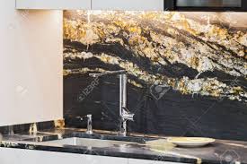 Therefore the decoration of kitchen is highly crucial for adding a touch of home furnishings. Beautiful Modern Kitchen Design Kitchen Faucet Black And Gold Stock Photo Picture And Royalty Free Image Image 140671097