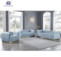 Grosir Pabrik Set Sofa desain Modern furnitur ruang tamu 1 2 3 tempat duduk  Sofa gaya Nordik kain beludru Sofa mewah