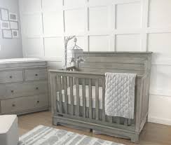 Cool grey, pebbles, white crochet bead: Gray Nursery Ideas Happiest Baby