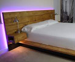 The headboard has a simple, sleek design that can suit all queen bedroom sets. Diy Platform Bed With Floating Night Stands Bed Frame Design Diy Platform Bed Floating Bed Frame