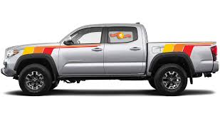 Item being sold is a hood scoop. Kit Of Toyota Tacoma 2nd Gen Trd Racing Ivan Stewart Retro Vintage Stripe Kit Sport 4x4
