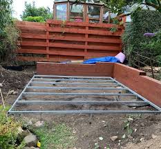 However, you can dig out a level area large enough to accommodate a shed. Bases For Sheds Ideal For Sloping Gardens Save Money Buy Speed Base
