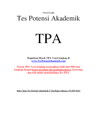 Check spelling or type a new query. Free Download Soal Tes Potensi Akademik Pdf Jawabanku Id
