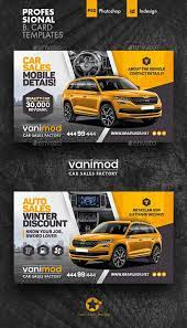 Car Sales Business Card Templates Car Advertising Design Business Card Template Design Banner Ads Design