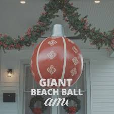Giant Ornaments Made From Beach Balls Video Christmas Decorations Diy Outdoor Christmas Decor Diy Christmas Diy