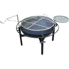 The presence of this colorful cowboy fire pit grill in your garden or backyard will impress your friends, without doubt, and will become the favorite centerpiece in your property. Rivergrille Cowboy Fire Pit Grill Grills Smokers Patio Garden Garage Shop The Exchange