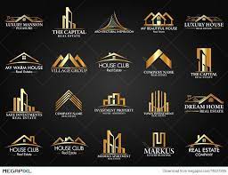 Set And Group Real Estate Building And Construction Logo Vector Design Construction Company Logo Architect Logo Real Estate Logo Design