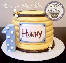 Winnie the pooh honey pot cake. Winnie The Pooh Hunny Pot Smash Cake Winnie The Pooh Birthday Winnie The Pooh Cake Birthday