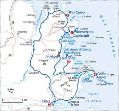 As you can see from the main map there're 3 lines operated by: Porto Cervo Costa Smeralda Sardenha Loucos Por Viagem