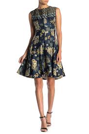 Gabby Skye Sleeveless Printed Scuba Dress Regular Plus Size Nordstrom Rack